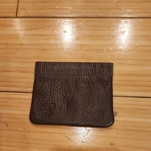 Black Leather Men's Card Holder